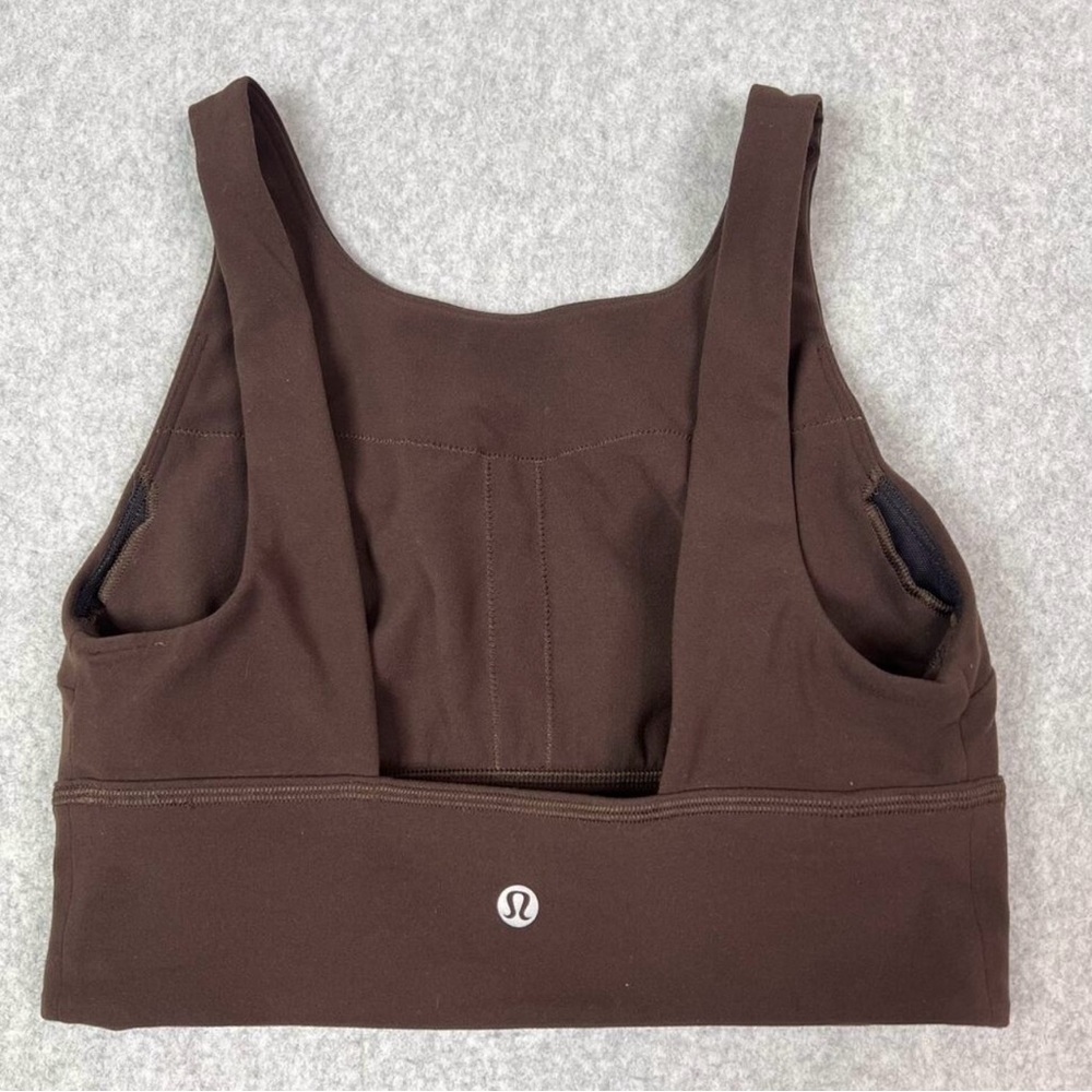 Lululemon High Neck Bra in Espresso
